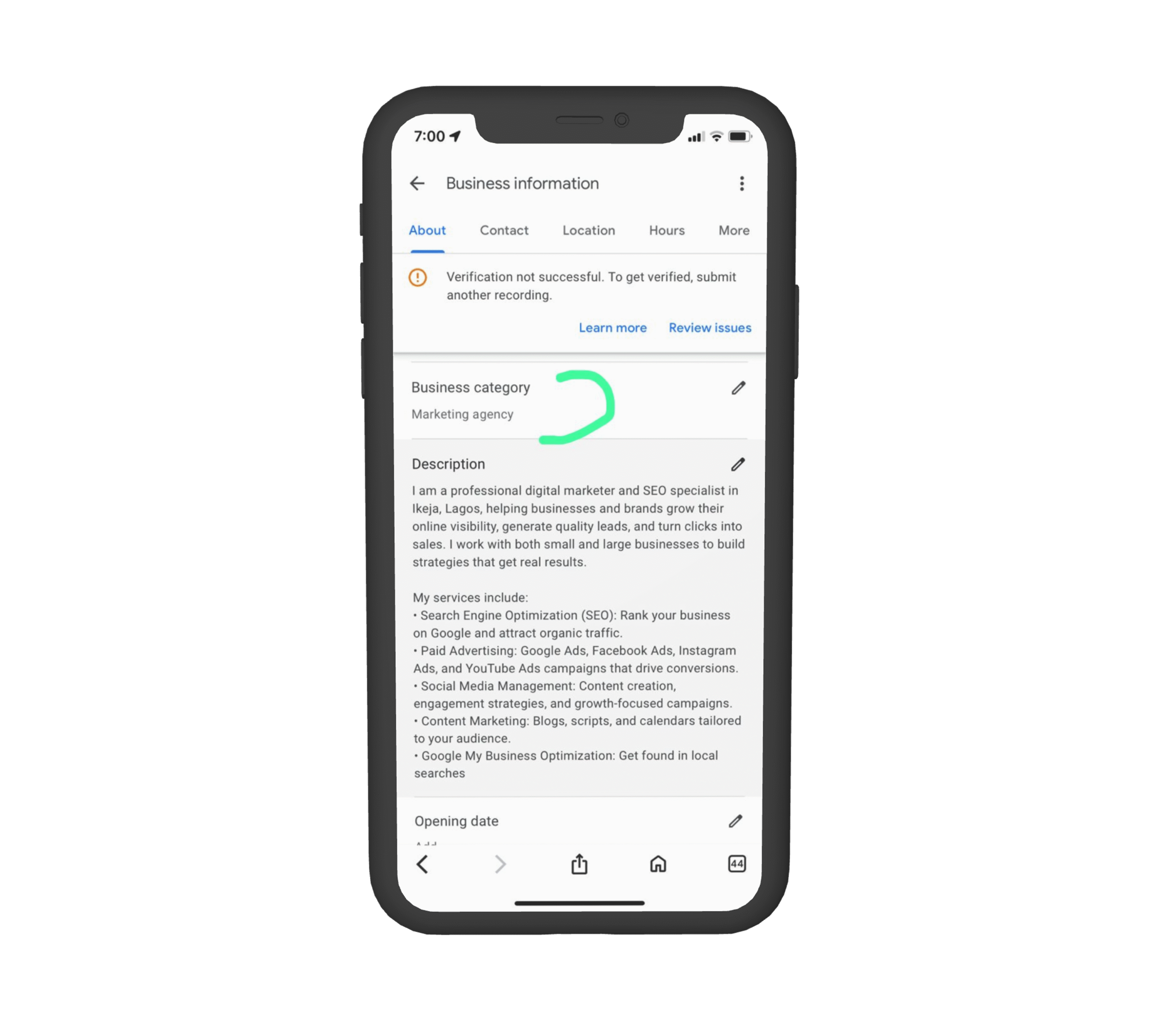 how to do seo on google my business 